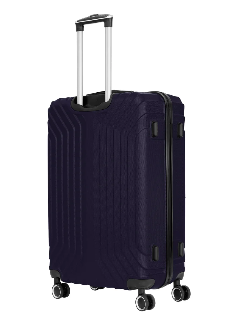 PARAJOHN Winso Series Set of 2 Luggage | Lightweight Small 10KG & Large 30KG ABS 8 Wheels Trolley Hardsided Travel Suitcase - Navy