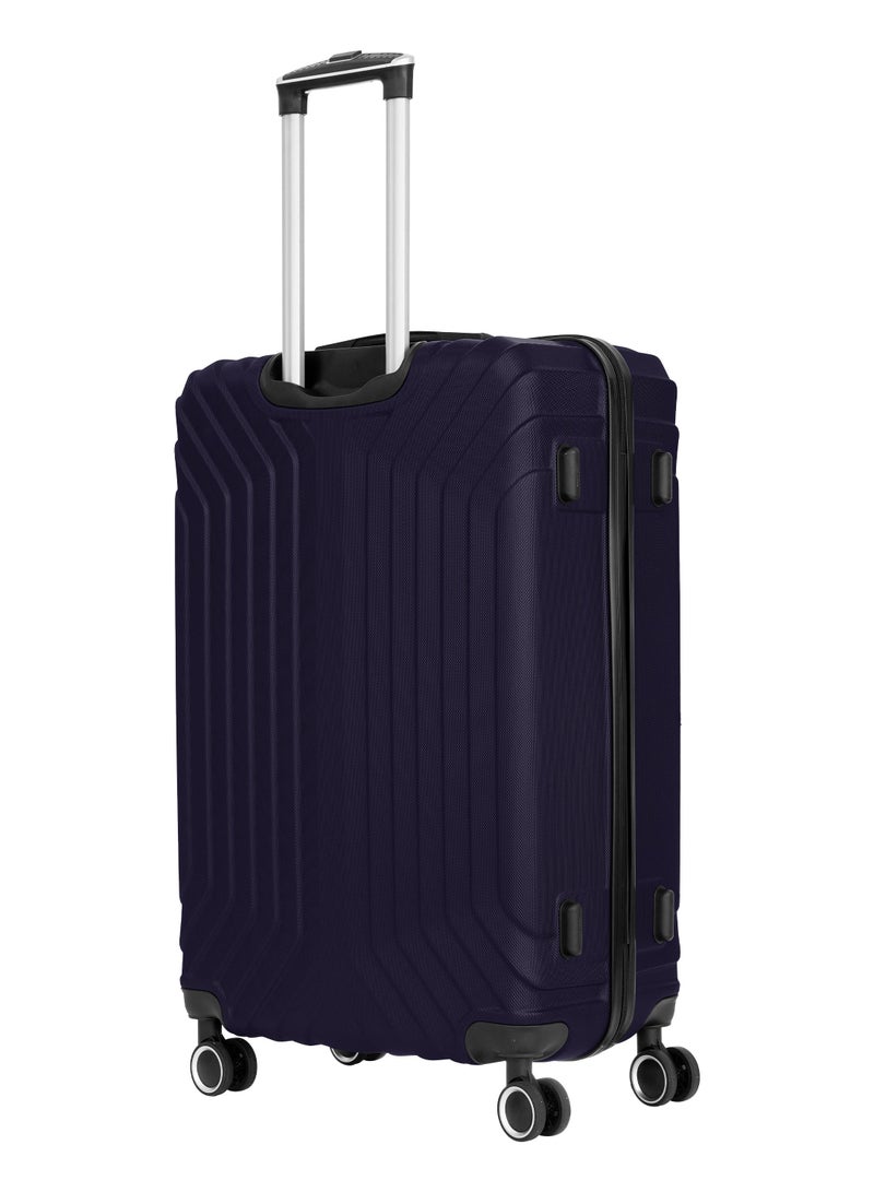 PARAJOHN Winso Series Set of 2 Luggage | Lightweight Small 10KG & Large 30KG ABS 8 Wheels Trolley Hardsided Travel Suitcase - Navy - Image 2