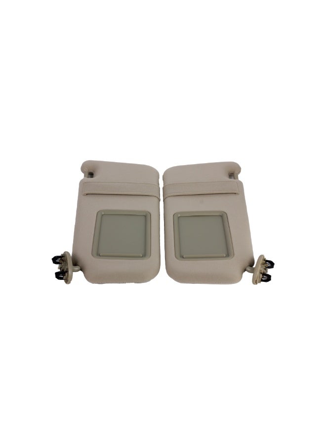 Car Sun Visors Left & Right with Mirror for Toyota Camry 2007–2013 - Image 1