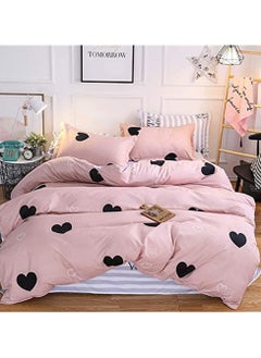 GOLDEN HOME 6 Piece King/Queen/Single size, striped pattern duvet cover set. set includes 1 Comforter Cover, 1 Fitted Bedsheet, 4 Pillowcases  - Image 2