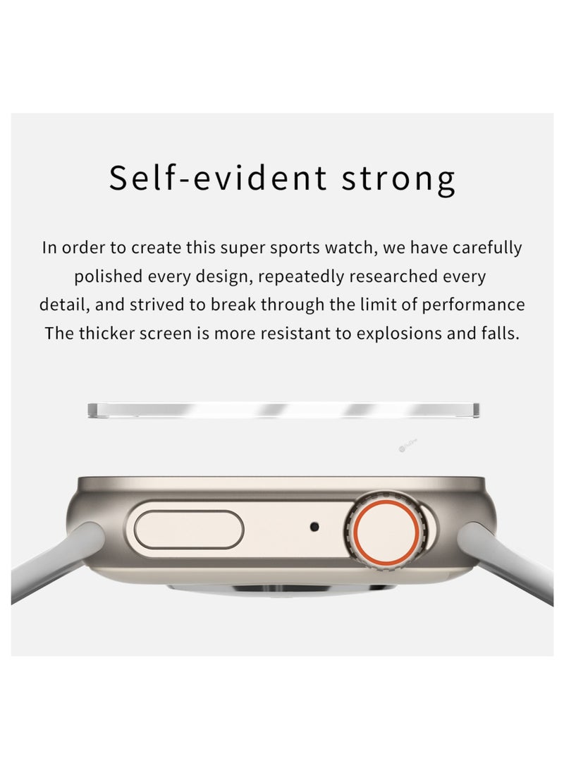 ProOne - ProOne PWS07 Smart Watch with Bluetooth Call, Health Monitoring, 1.85" HD Touch Screen, Fitness Tracker, Voice Assistant, Wireless Charging, Compatible with Android & iOS - Image 1