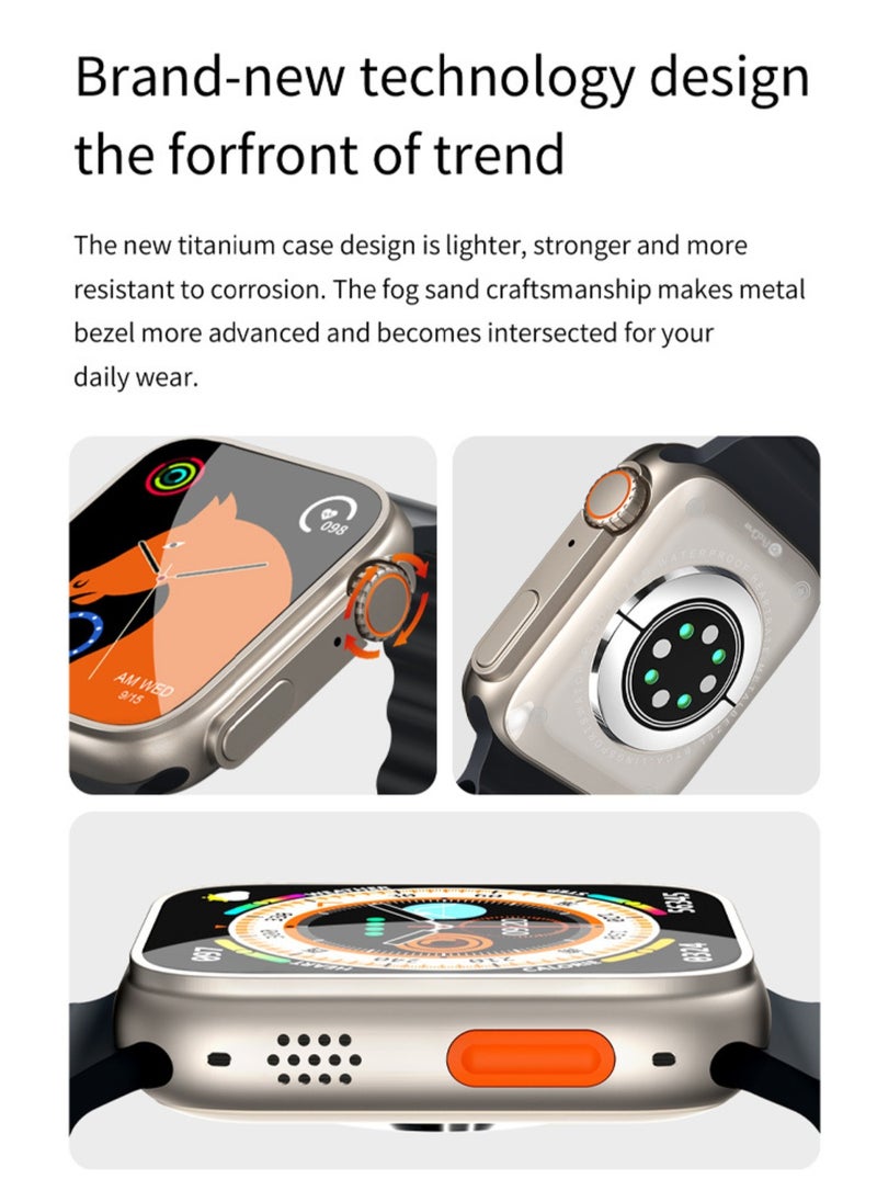ProOne - ProOne PWS07 Smart Watch with Bluetooth Call, Health Monitoring, 1.85" HD Touch Screen, Fitness Tracker, Voice Assistant, Wireless Charging, Compatible with Android & iOS - Image 1