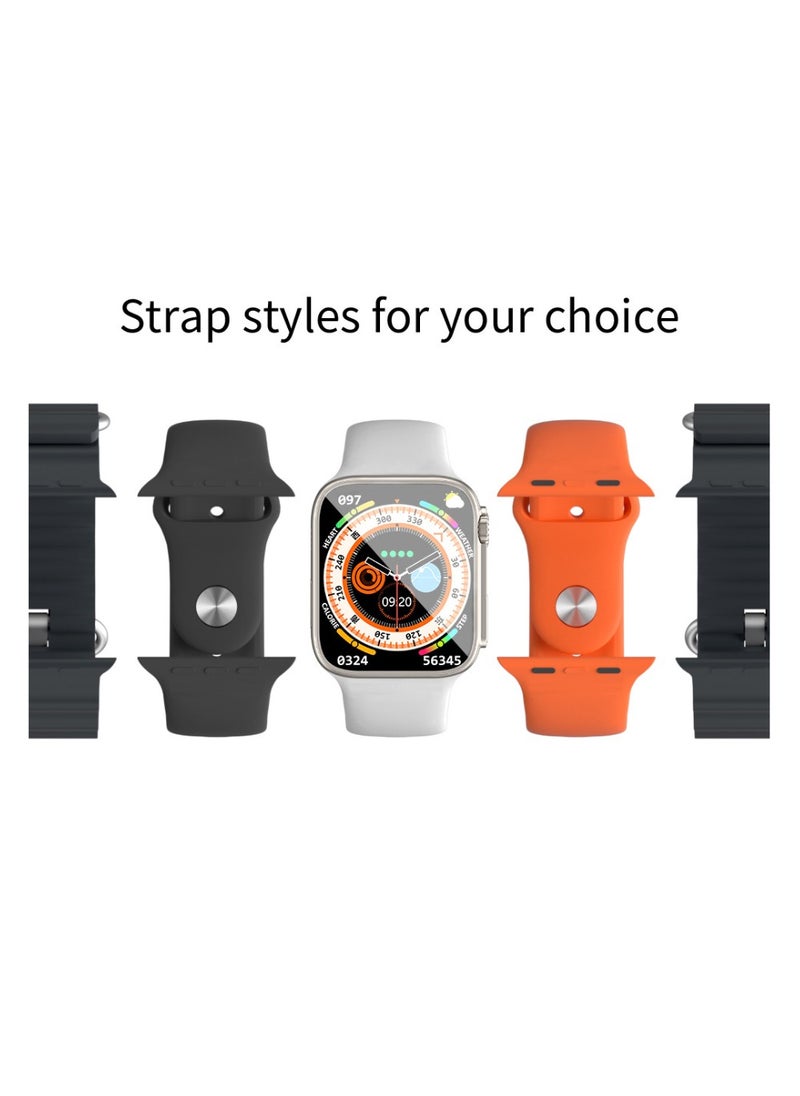 ProOne - ProOne PWS07 Smart Watch with Bluetooth Call, Health Monitoring, 1.85" HD Touch Screen, Fitness Tracker, Voice Assistant, Wireless Charging, Compatible with Android & iOS - Image 1