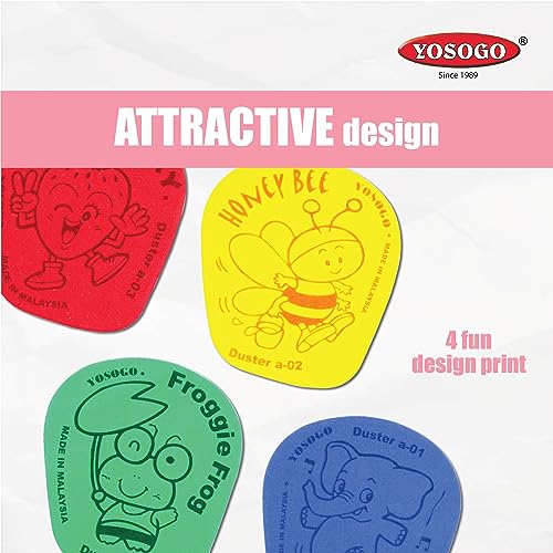 Yosogo Small Kiddy Dry Erase Whiteboard Eraser, Pack of 12 - Image 4