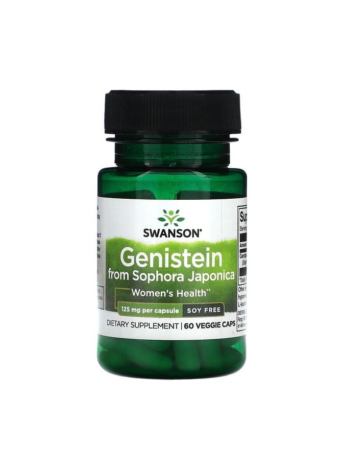 Genistein from Sophora Japonica, Soy Free, 125 mg, 60 Veggie Capsules
