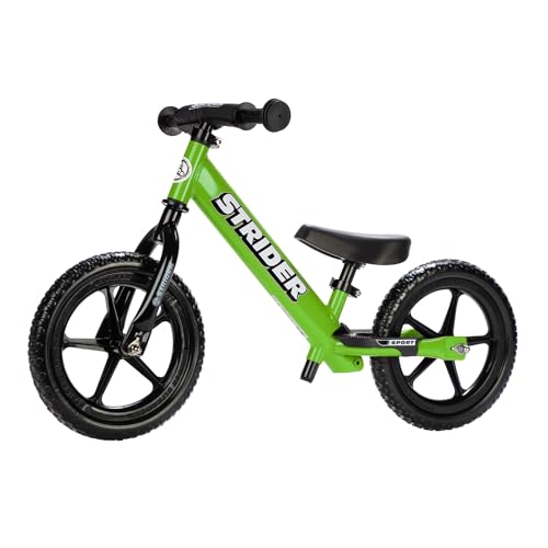 Strider 12 Sport NoPedal Balance Bike For 18 mos 5 years Green - Image 1