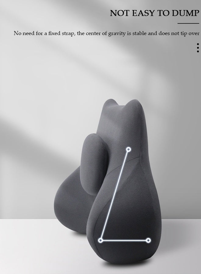 DUNISO Lumbar Support Pillow for Office Car Back Support Pillow with Memory Foam Pad Back Cushion for Back Pain Relief Improve Posture Cushion - Image 5