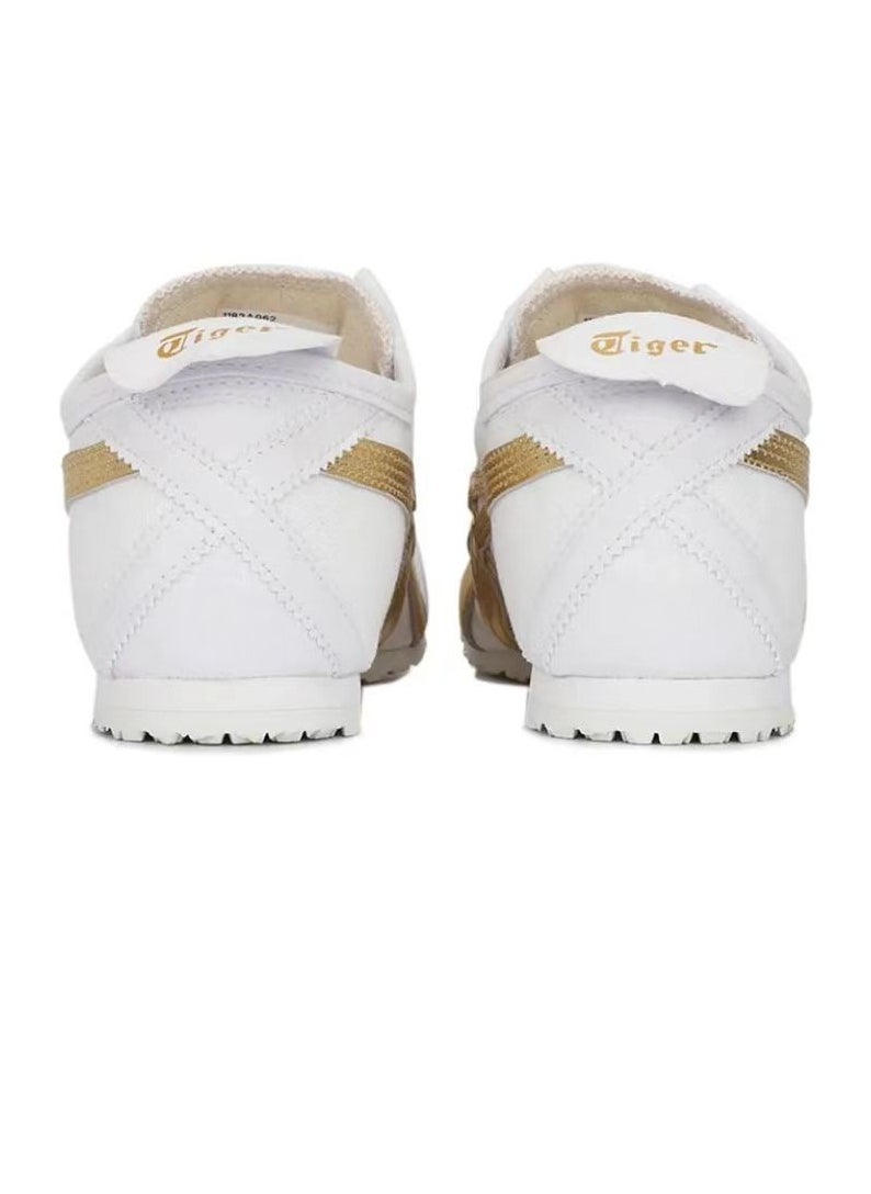 Onitsuka Tiger - MEXICO 66 Slip-On Canvas Casual Athlesiure Shoes White/Gold - Image 1