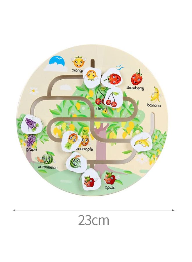 Wooden Number Maze with Sliders Preschool Educational Toy Learning Toys for 3 Years Kids Puzzles Game for Kids Fruit Maze - Image 3