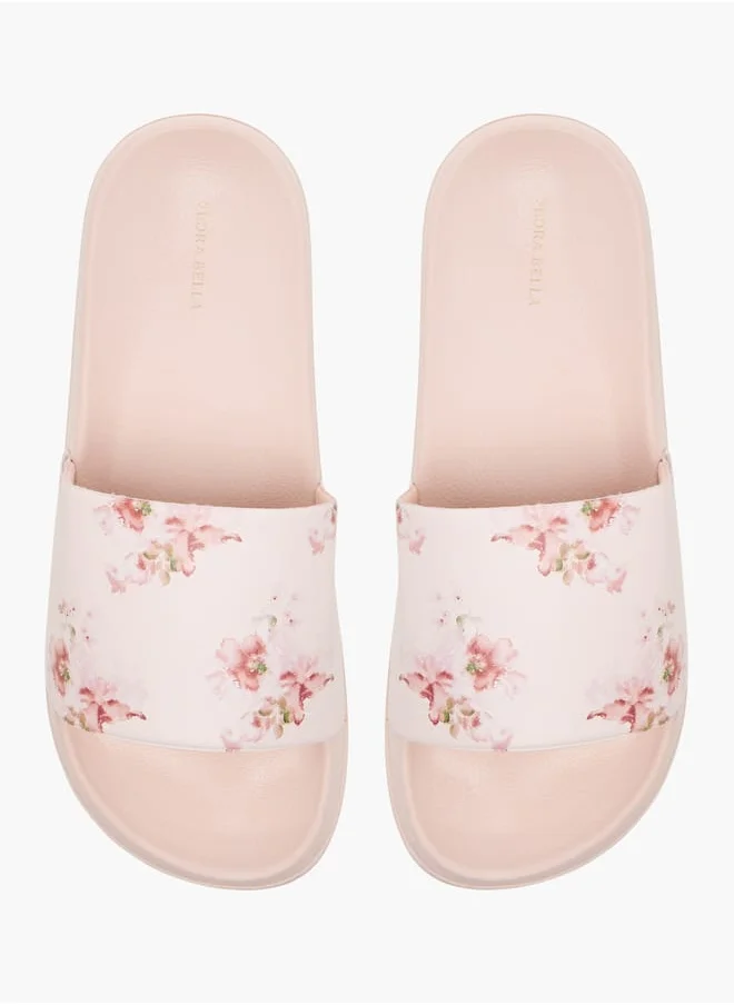 فلورا بيلا من شو إكسبرس Women's Slip-On Printed Slides