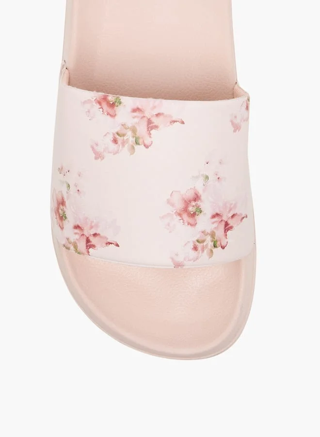 Flora Bella By Shoexpress Women's Slip-On Printed Slides