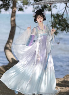 إم مياويان هان يوكوي هان تانغ Huayun Hanfu أنثى هان عناصر مطرزة بشكل كبير نمط تانغ بدلة هانفو اليومية مجموعة من خمس قطع  - Image 1