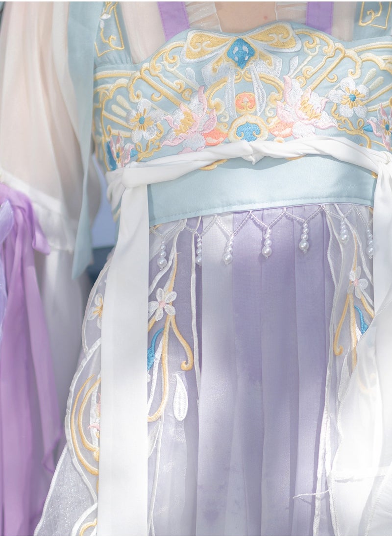 M MIAOYAN Hanyukui Han and Tang Huayun Hanfu female Han elements heavy embroidery Tang style daily Hanfu suit five-piece set  - Image 5