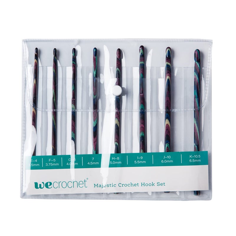 KnitPicks Knit Picks WeCrochet Majestic Regular Wood Crochet Hook Set - 8 Sizes US E-K - Image 2