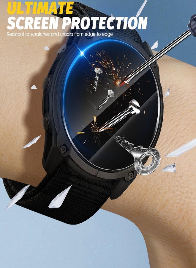 Orzero (3 Pack) Compatible for GRMN Enduro 3 Watch Screen Protector, Tempered Glass 9 Hardness HD Anti-Scratch Bubble Free - Image 5