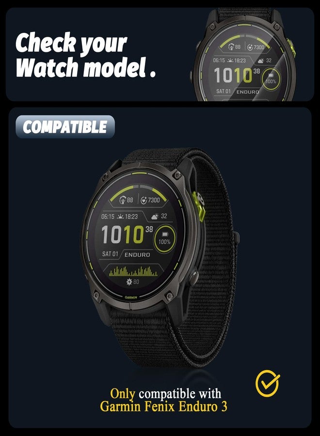 Orzero (3 Pack) Compatible for GRMN Enduro 3 Watch Screen Protector, Tempered Glass 9 Hardness HD Anti-Scratch Bubble Free - Image 2