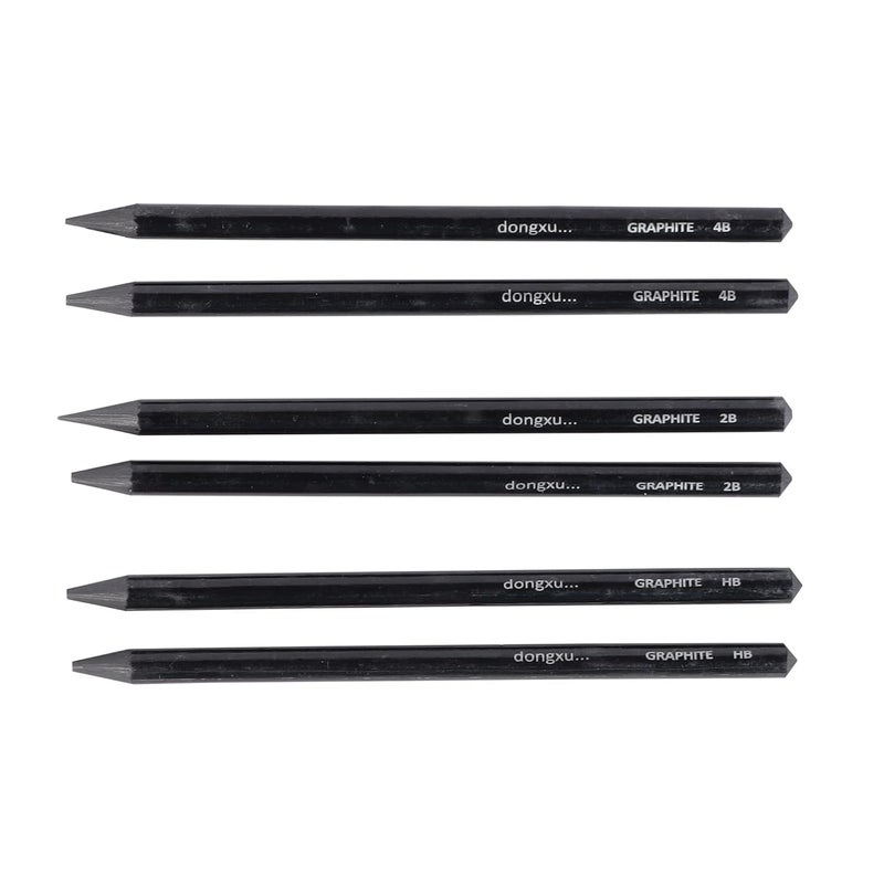 ArtRight Set of 6 Professional Woodless Graphite Sketch Pencils for Shading Blending and Drawing Includes 2 HB 2 2B and 2 4B Pencil For Sketching Drawing and Doodling - Image 1