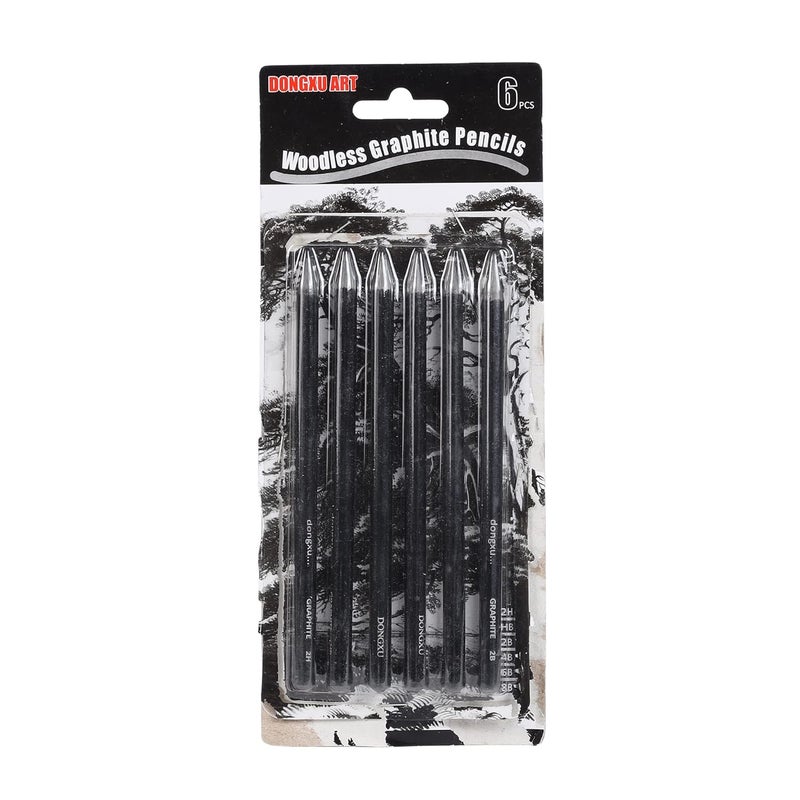 ArtRight Set of 6 Professional Woodless Graphite Sketch Pencils for Shading Blending and Drawing Includes 2 HB 2 2B and 2 4B Pencil For Sketching Drawing and Doodling - Image 4