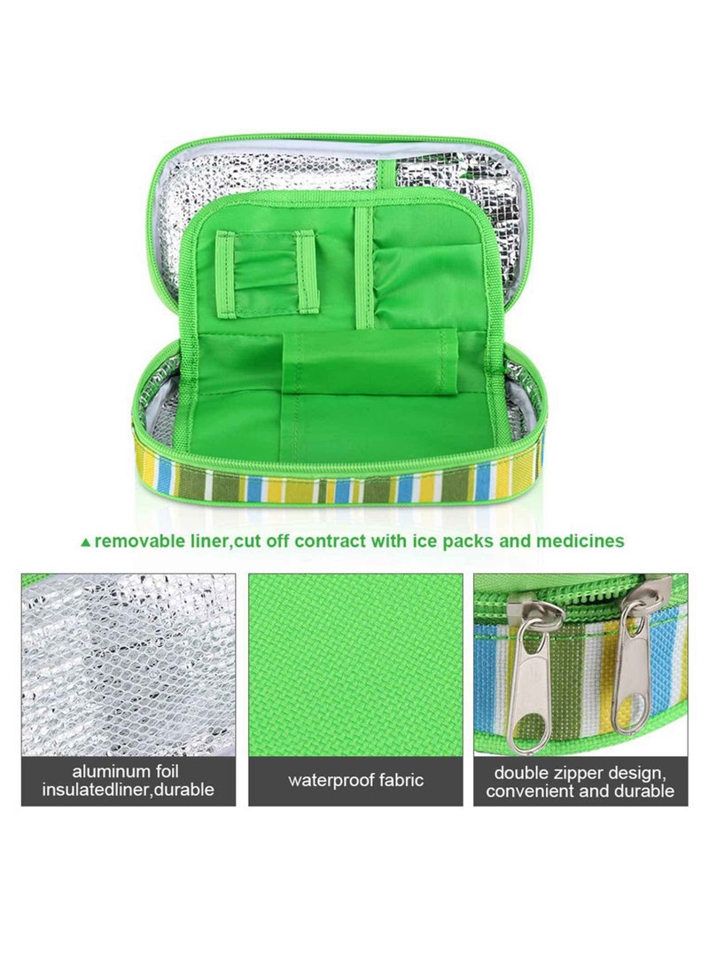 SYOSI Insulin Pen Cooler Travel Case, Diabetic Medication Insulated Cool Organizer, Reusable Ice Packs, for Medication Diabetic Supplies for The Daily Life and Trip, Multi-layer Design - Image 2