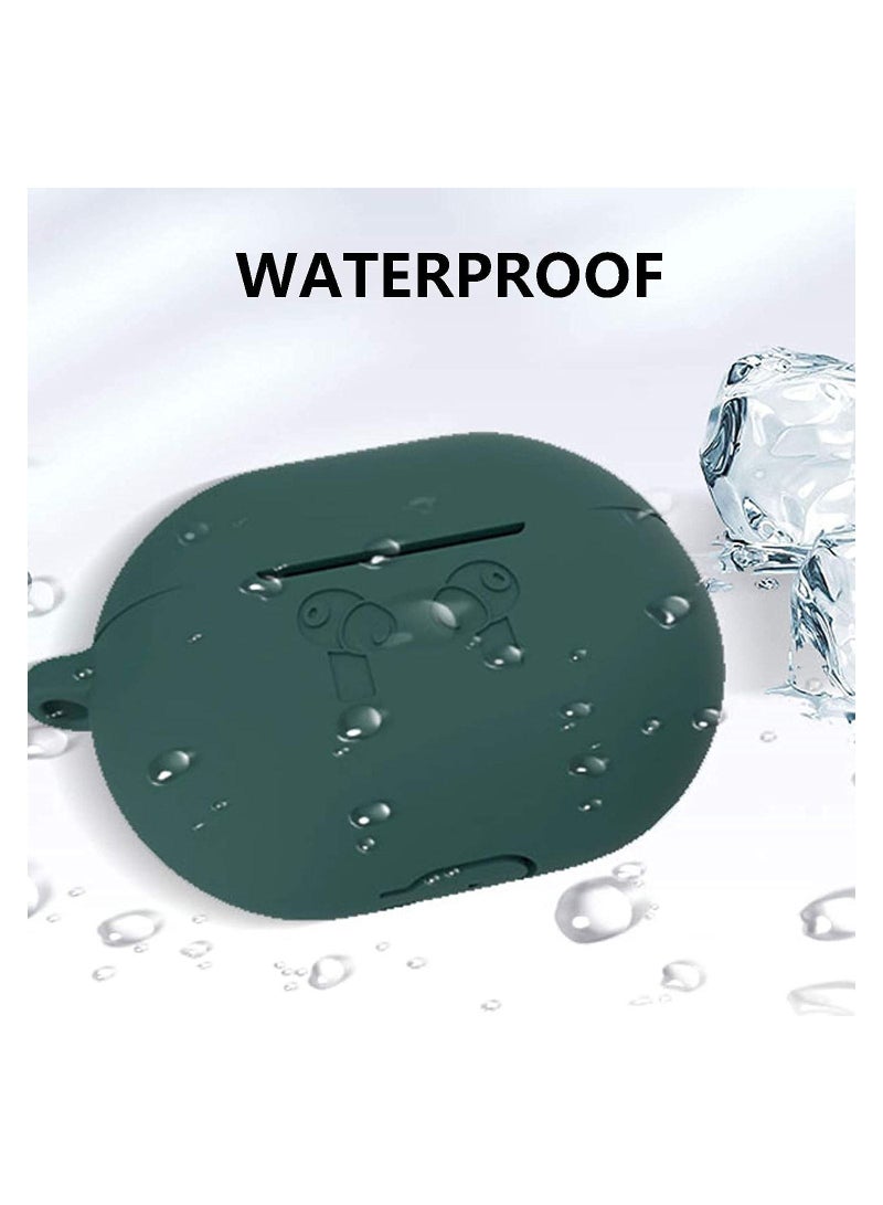 Silicone Case Cover for Huawei FreeBuds 4 with Carabiner and Charging Port Accessibility anti shock, full protection - Image 4