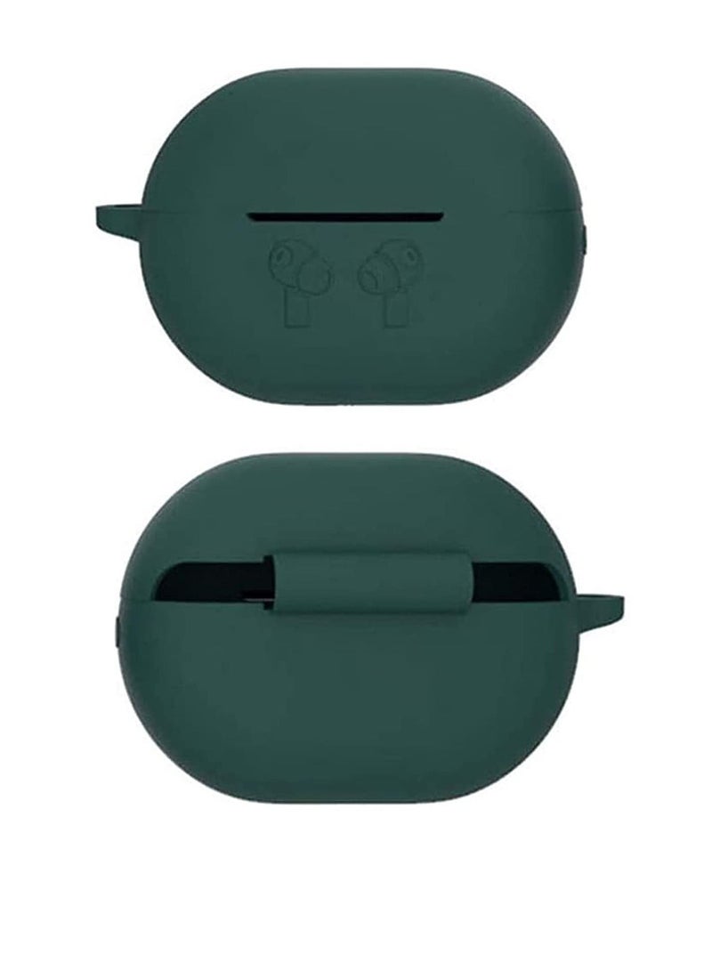 Silicone Case Cover for Huawei FreeBuds 4 with Carabiner and Charging Port Accessibility anti shock, full protection - Image 1