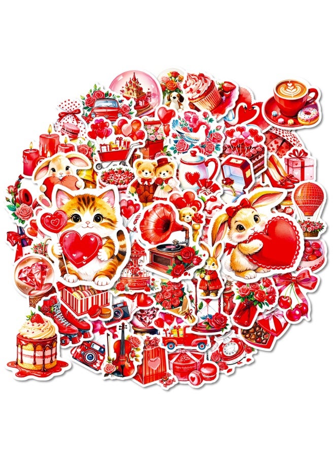 ٥٦ قطعة من ملصقات عيد الحب، ملصقات حب عتيقة، ملصقات فينيل رومانسية، ملصقات زجاجات المياه، ملصقات أجهزة الكمبيوتر المحمولة، ملصقات سجلات القصاصات، ملصقات بطاقات، ملصقات الهواتف، ملصقات ألواح التزلج، ملصقات الجيتار، هدايا للمراهقين والنساء والصديقات - Image 1