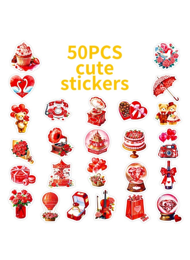 ٥٦ قطعة من ملصقات عيد الحب، ملصقات حب عتيقة، ملصقات فينيل رومانسية، ملصقات زجاجات المياه، ملصقات أجهزة الكمبيوتر المحمولة، ملصقات سجلات القصاصات، ملصقات بطاقات، ملصقات الهواتف، ملصقات ألواح التزلج، ملصقات الجيتار، هدايا للمراهقين والنساء والصديقات - Image 3