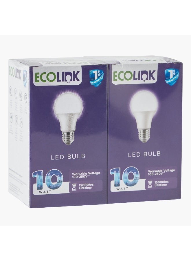Home Box 10W E27 2-Piece Day Light LED Bulb Set 12.4 x 10.5 x 6 cm - Image 5