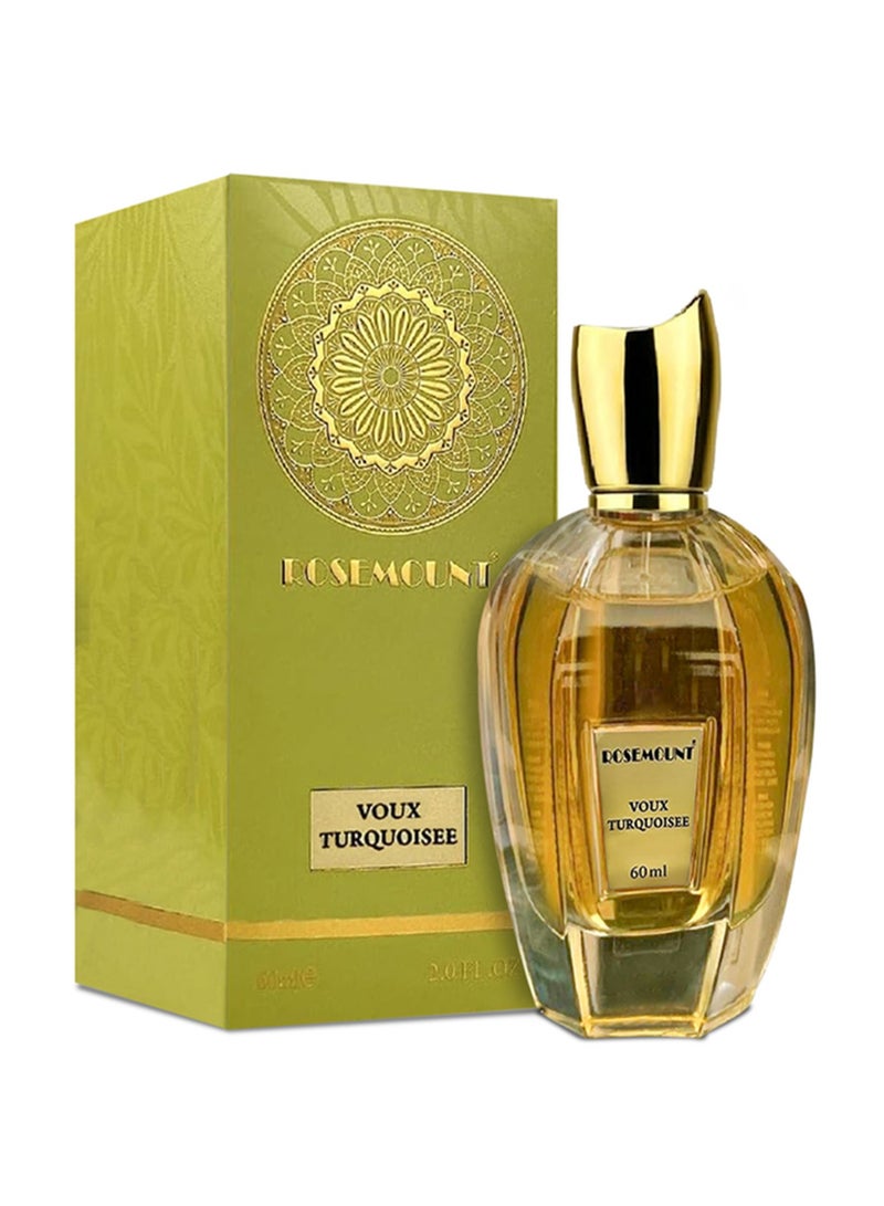 Rosemount VOUX TURQUOISE | 60ml Eau de Parfum for Men | Amber vanilla Profile for Lasting Elegance | Enduring Charm and Refinement | Crafted to Resonate with the Discerning Gentleman - Image 1