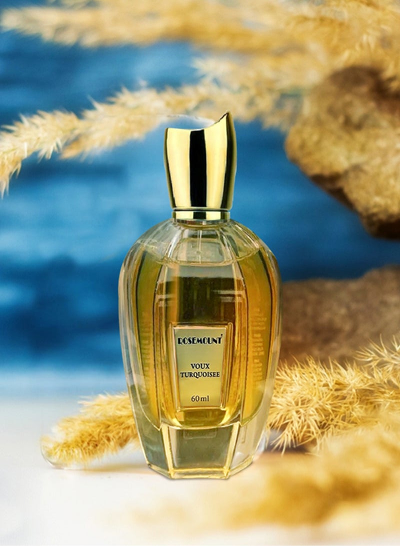 Rosemount VOUX TURQUOISE | 60ml Eau de Parfum for Men | Amber vanilla Profile for Lasting Elegance | Enduring Charm and Refinement | Crafted to Resonate with the Discerning Gentleman - Image 2