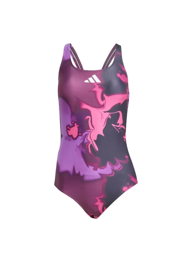 adidas Adidas Tie Dye Aop St Purple Swimsuit Swimwear For Women