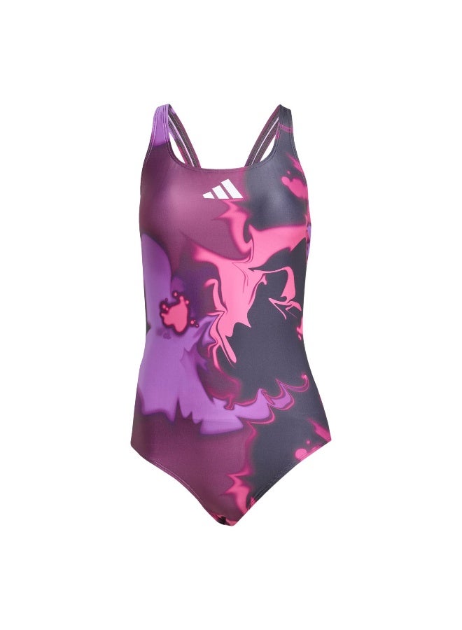 adidas ملابس سباحة نسائية بتصميم تاي داي بنفسجي - Image 1