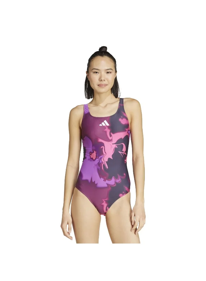 adidas Adidas Tie Dye Aop St Purple Swimsuit Swimwear For Women