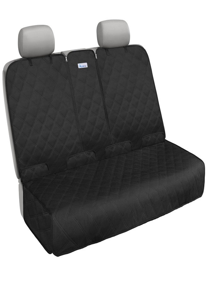 ALLANSING Back Seat Cover - 900D Oxford Waterproof Car Seat Protector, Fits Cars/SUVs/Trucks, Split Bench, Non-Slip, Dog/Kid Proof, Easy Clean(Black) - Image 1
