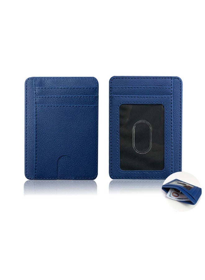RFID Blocking Credit Card Case Holder, Slim Credit Card Sleeves ID Case Leather Wallet Coin Identity Credit Card Holder - Image 1