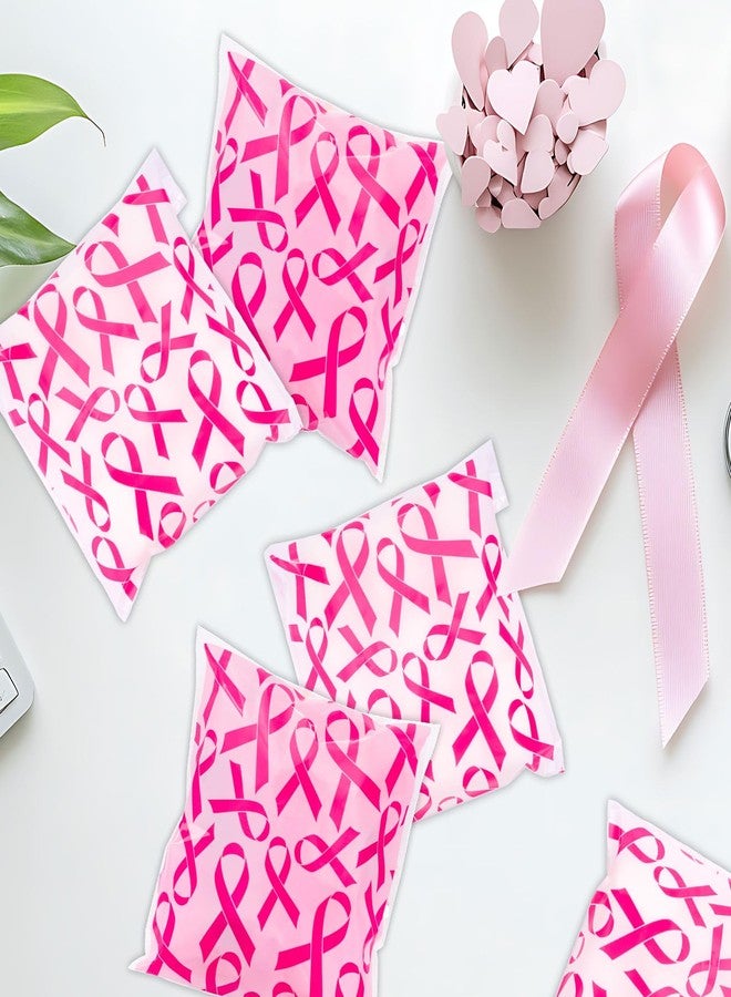 Whaline 320 Pcs Breast Cancer Support Self Adhesive Cellophane Bags Pink Ribbon Plastic Flat Candy Goodie Bag Cello Gift Bags for Women Breast Cancer Awareness Supplies - Image 5