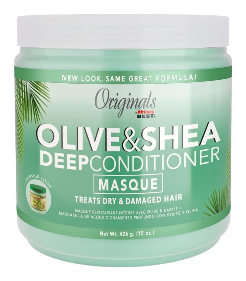 Africa's BEST Africas Best Conditioner Originals Olive Oil Deep 15 Ounce Jar (443ml)