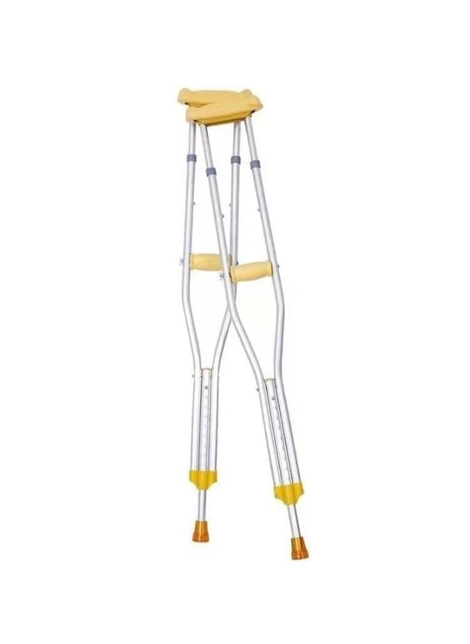 Adjustable Height Underarm Crutches, Aluminium, Double
