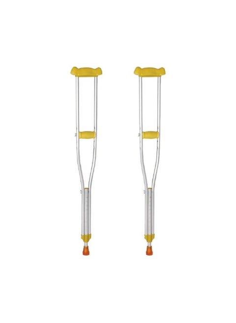 Adjustable Height Underarm Crutches, Aluminium, Double