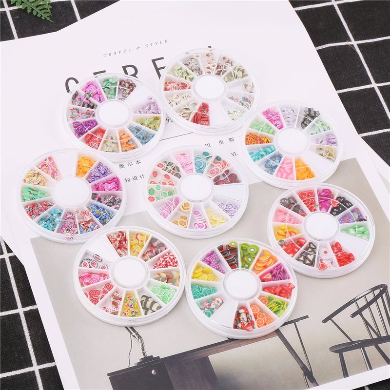 DECORA 8 Cases of Fruit Cake Flower Animal Slices Perfect for Sticking to Slime, DIY Crafts, Nail Art and Decoration - Image 4