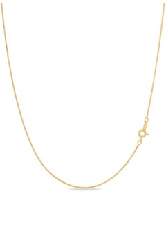 18K Gold Over Sterling Silver 1Mm Box Chain Necklace, Made In Italy, 18K Gold Plated Necklace For Women And Men, Trendy Gold Chain Necklace, 16 Inch (Very Short) - pzsku/Z3784395E517827EE906BZ/45/_/1735816664/1c184e3a-8e20-44e7-9668-253045fc7a0a