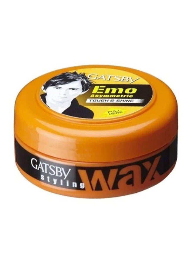 Gatsby Emo Asymmetric Tough & Shine Styling Wax 75 Gm - Image 2