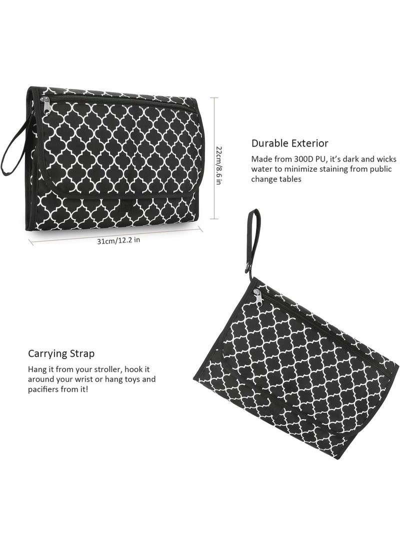 Sybil's Portable Nappy Changing Mat,Foldable Travel Changing Mats with Storage Pockets - Image 5