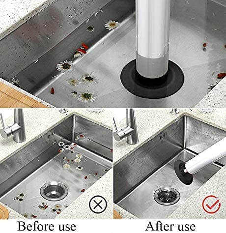 FEELING MALL Air Drain Blaster Cleaner Pipe Dredging Device Pneumatic Toilet Plunger to Clear Sewer Machine for Sewer Blockage Pressure Applied to Floor Drain Kitchen Basin Bathroom Clogged Pipe - Image 2