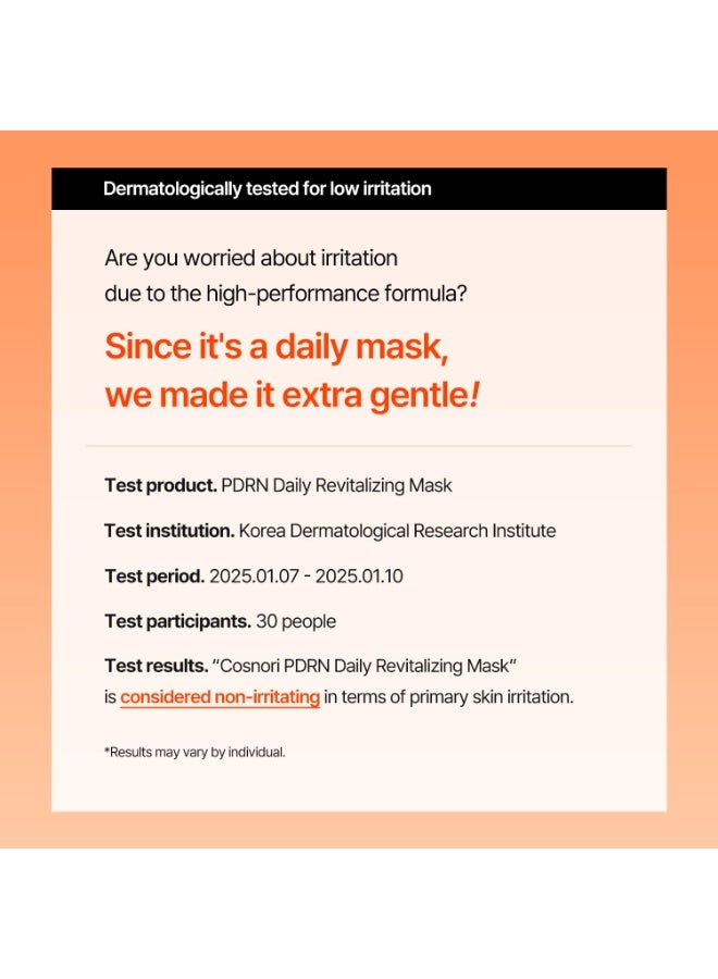 COSNORI PDRN Daily Revitalizing Mask - Skin Strengthening with PDRN, Firming & Soothing, 100% Plant-Based Sheet Mask, 30 Sheets, 11.83 fl.oz - Image 4