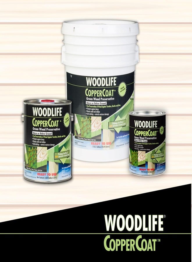 Rust-Oleum 1904A Wolman (Woodlife) CopperCoat Green Wood Preservative-Below Ground, Quart - Image 3