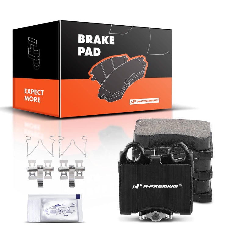 A-Premium APremium Rear Ceramic Disc Brake Pads Set Compatible with Lexus SC430 20022010 IS300 GS430 20012005 GS400 19982000 GS300 19982005 4PC Set