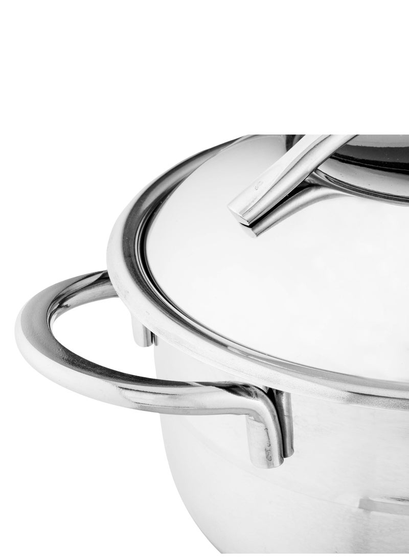 دانيا طقم قدور ستانلس استيل تركي مكون من 10 قطعة ذات جودة عالية - Image 5