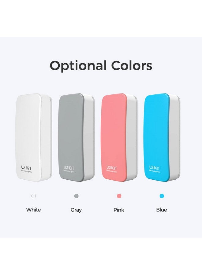 LOUKIN Magnetic Dry Erase Eraser, Whiteboard Eraser, Glass Board Eraser(White), One Bottle of 3.4 oz Whiteboard Cleaner Included, for Classroom, Home and Office Use - Image 4