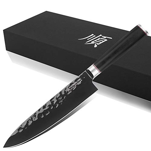 YOUSUNLONG Chef Knife 8 Inch Kitchen Knife -Japanese High Carbon Stainless Steel AUS8 Steel- Leadwood Handle -Cut meat and vegetables - Image 2